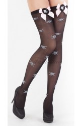 sexy-stockings-for-women-black-skull